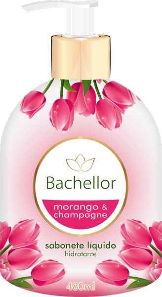 SABONETE LIQUIDO BACHELLOR MORANGO & CHAMPAGNE 480 ML