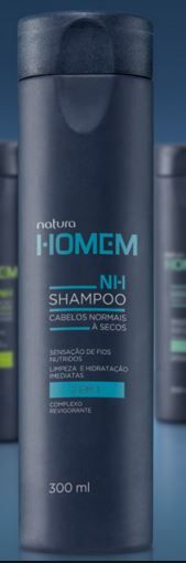 NATURA HOMEM SHAMPOO CABELOS NORMAIS A SECOS 2 EM 1 300 ML