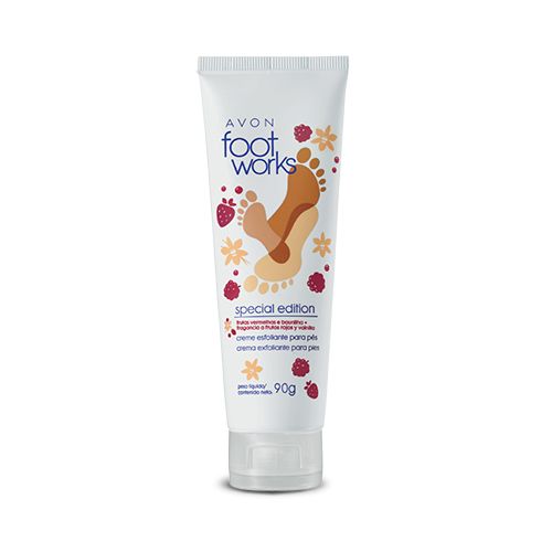 Foot Works Creme Esfoliante para Pés Frutas Vermelhas e Baun